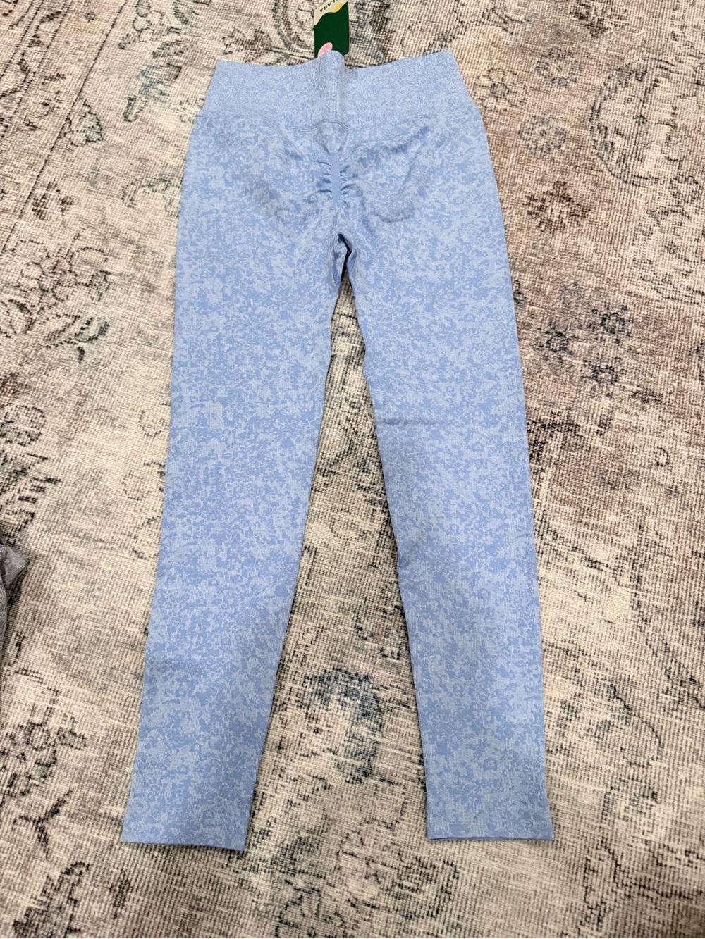 HALARA Light Blue Floral Print Leggings